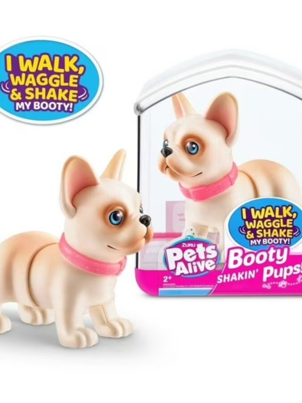 ZURU Pets Alive Booty Shakin Pups Interactive Daring Frenchie, NWB